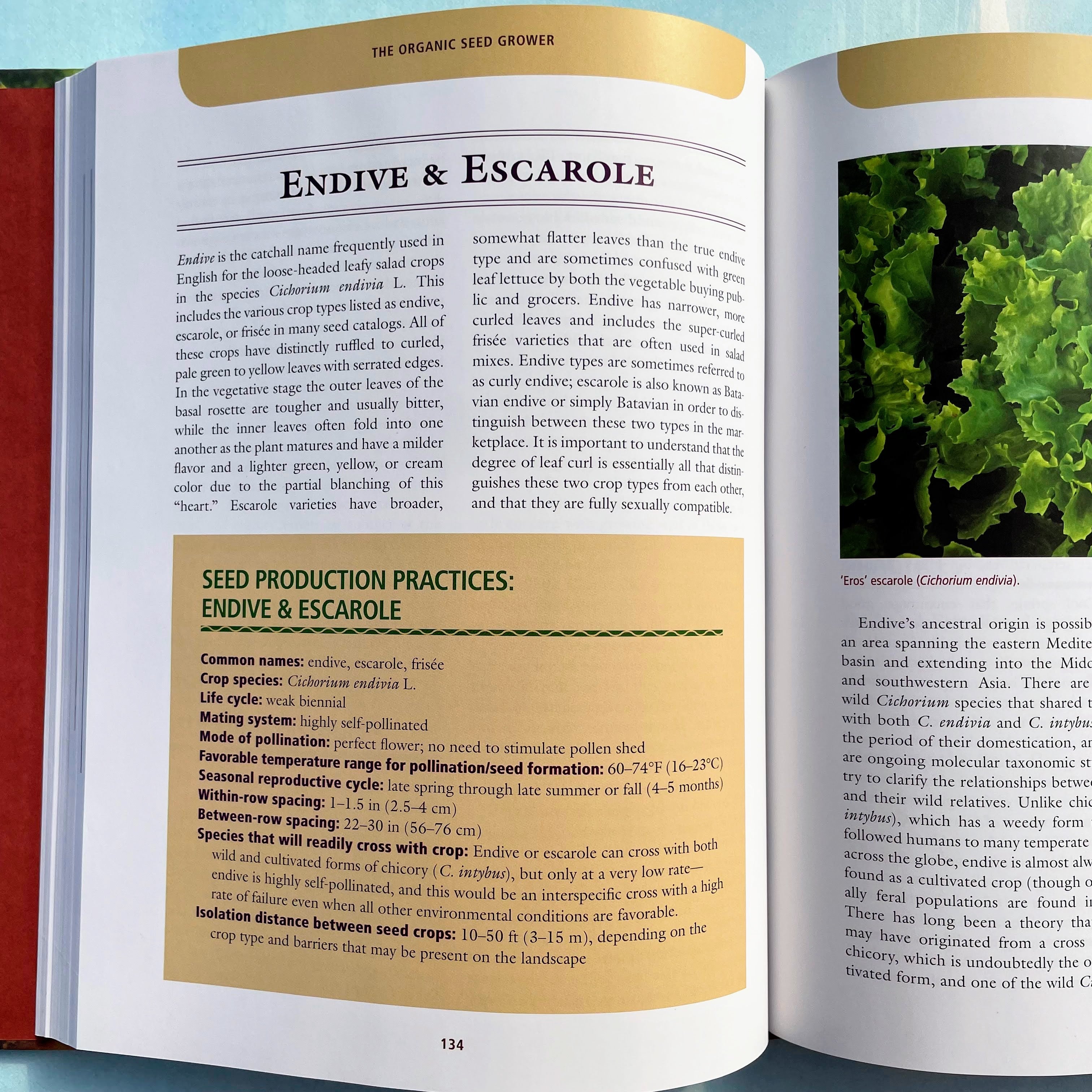 The Organic Seed Grower book by Chelsea Green Publishing, featuring a cover with seeds and gardening tools on a rustic background.