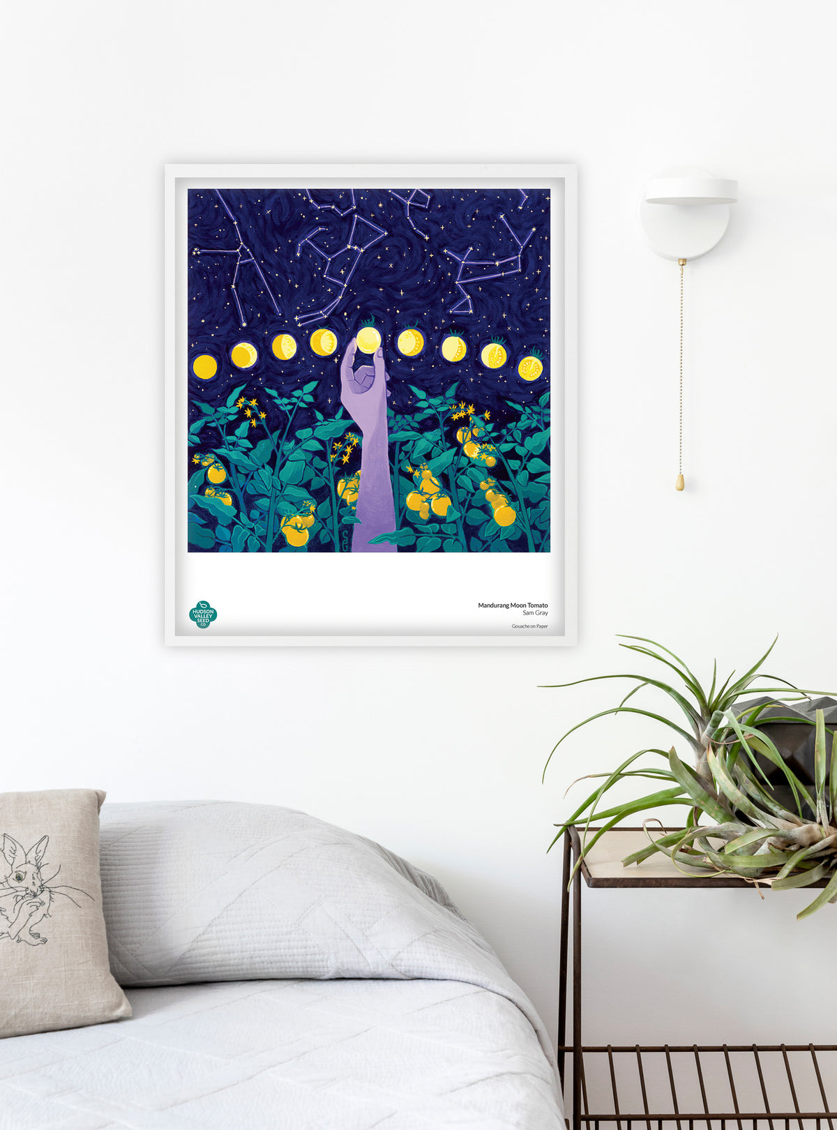 Mandurang Moon tomato fine art poster by Hudson Valley Seed Co. featuring detailed botanical illustration, 20x24 inches.