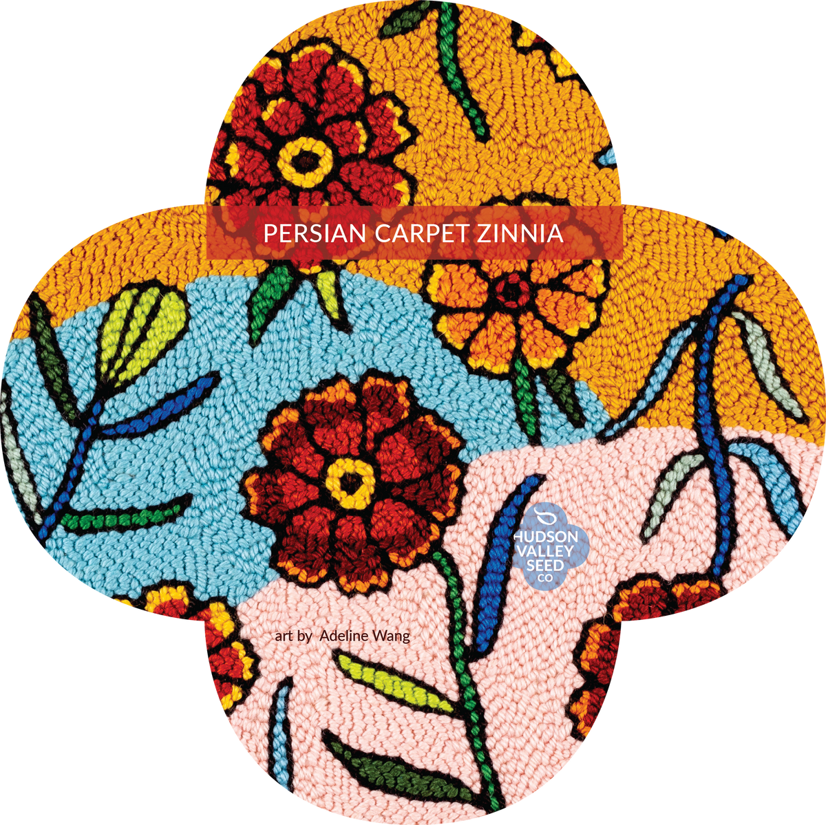 Pack Art Backstory: Persian Carpet Zinnia