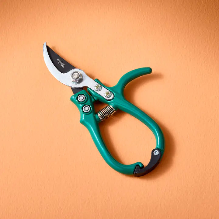 Colorgrip pruners by Hudson Valley Seed Company in ocean blue ergonomic design