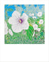 Fine art print of a hardy hibiscus flower by Hudson Valley Seed Co., signed, featuring vibrant botanical illustration.
