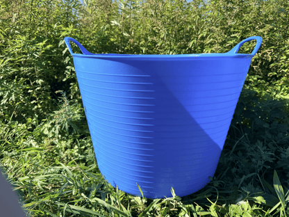 Red Gorilla 3.7-gallon garden tub for tools and supplies, durable plastic container for gardening and outdoor use.
