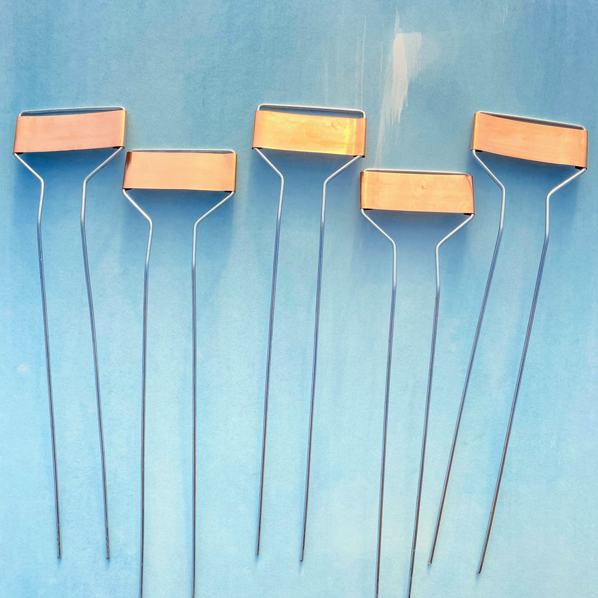 10-inch copper plant labels from Bosmere, durable tools and supplies for garden plant identification.