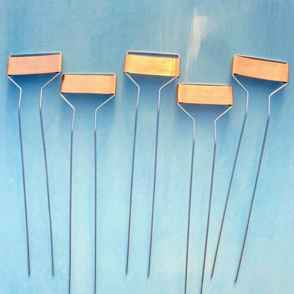 10-inch copper plant labels from Bosmere, durable tools and supplies for garden plant identification.