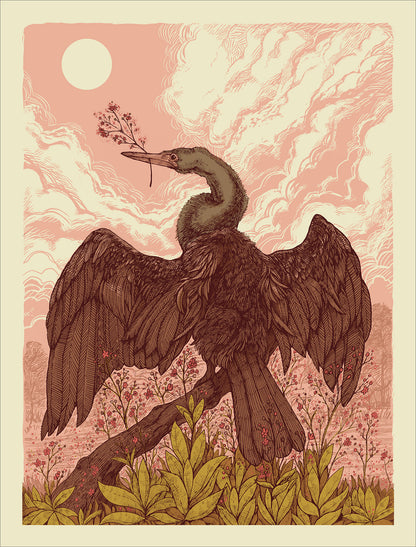 Signed Jewels of Opar fine art print by Hudson Valley Seed Co., featuring vibrant, detailed artwork of the fantastical jewel scene.