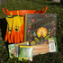 Young gardeners starter kit by Hudson Valley Seed Company with seed packets, gardening tools, and educational materials for kids.