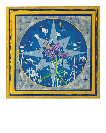 Signed fine art print of Purpletop Vervain by Hudson Valley Seed Co., featuring detailed botanical illustration.