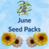 Hudson Valley Seed Company Sow by Month Bundle for June with various seed packets and planting instructions.