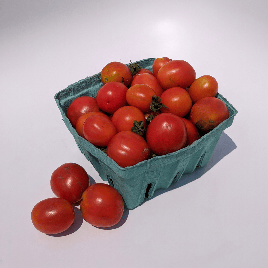 Sun-dried tomatoes from Principe Borghese, fresh vegetables by Hudson Valley Seed Co., showing vibrant, dried tomatoes in a natural setting.