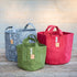 10-gallon recycled fabric planter with handles by Root Pouch, ideal for gardening and planting indoors or outdoors.