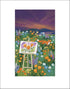 Colorscape Meadow fine art print by Hudson Valley Seed Co., featuring vibrant meadow scene with colorful floral and plant details.
