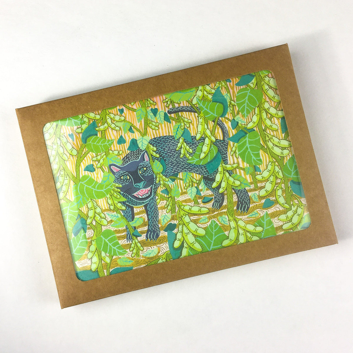Set of Garden Guardians note cards featuring whimsical garden-themed illustrations, perfect for gifting or personal use.