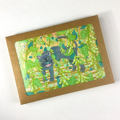 Set of Garden Guardians note cards featuring whimsical garden-themed illustrations, perfect for gifting or personal use.