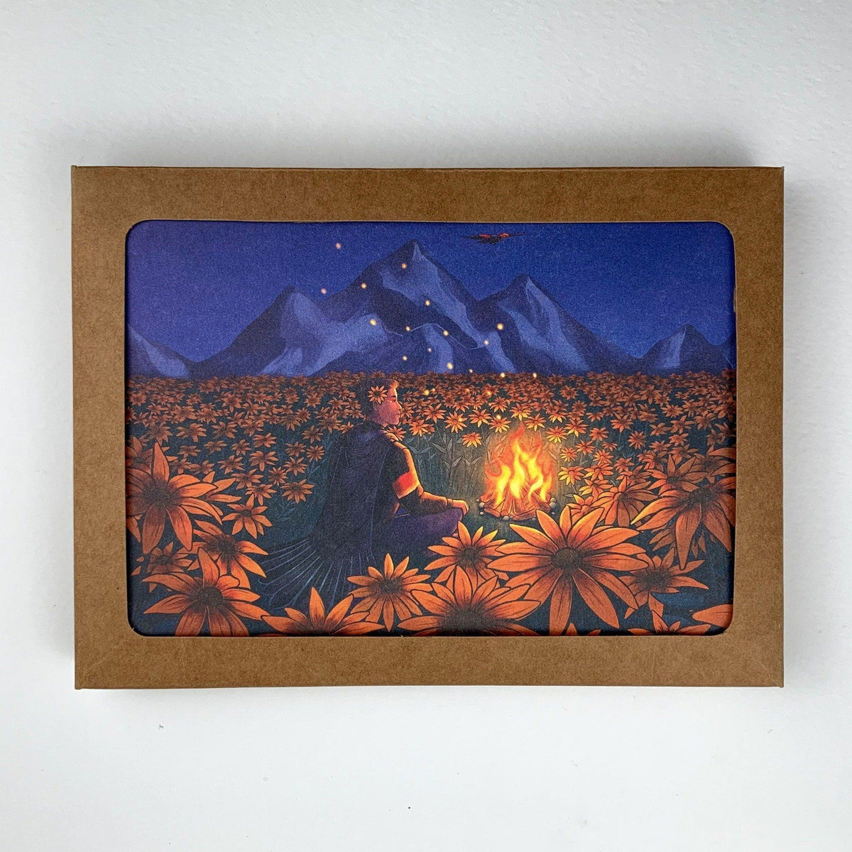 Set of garden-themed note cards from Hudson Valley Seed Co., featuring floral and nature-inspired illustrations.