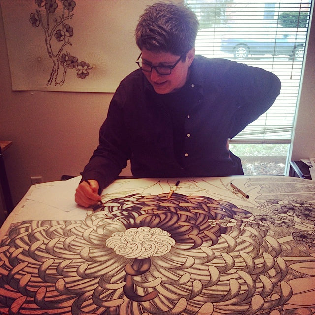 Signed Milkweed Art Print by Hudson Valley Seed Co. features detailed botanical illustration of milkweed flowers and leaves.