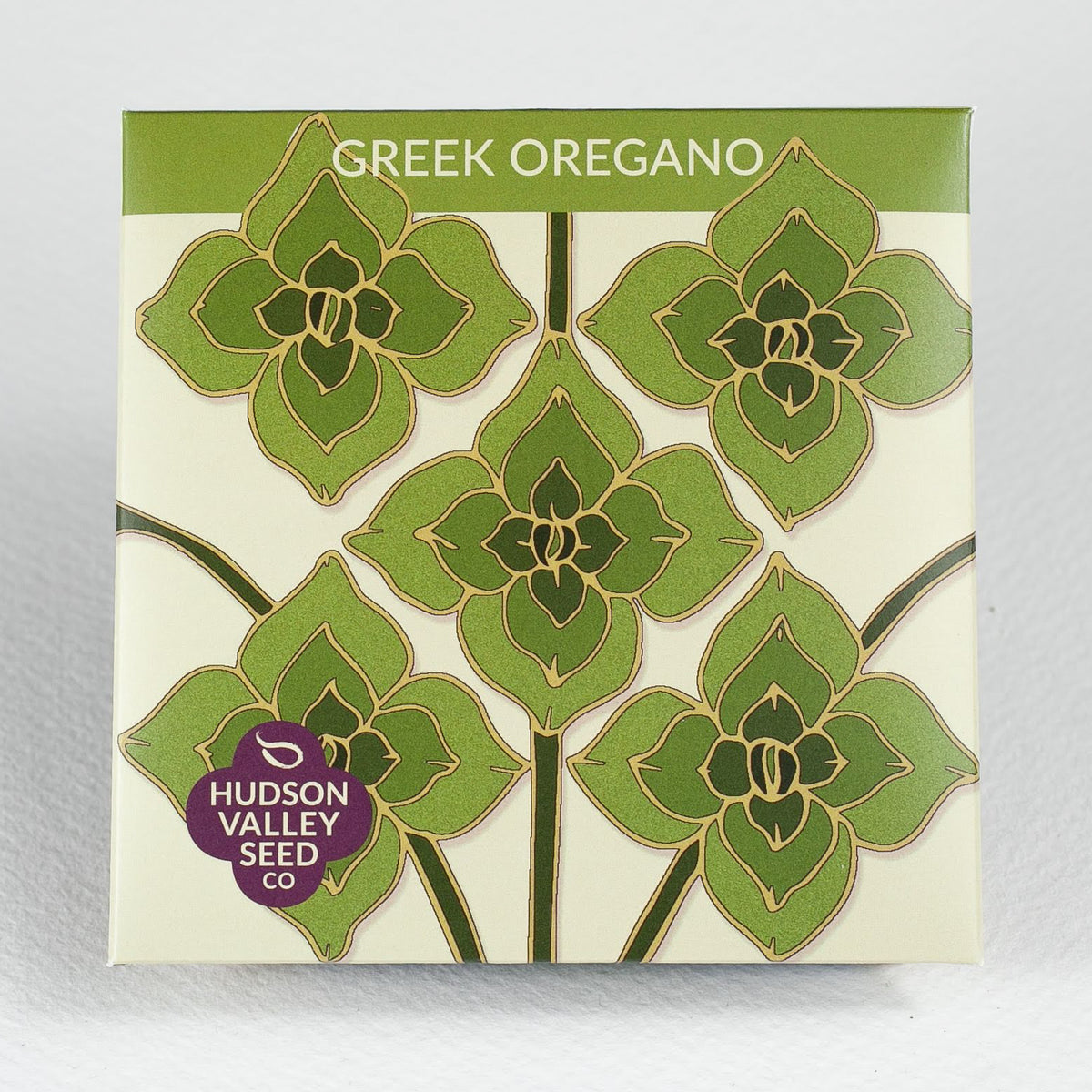 Organic Greek oregano seedlings from Hudson Valley Seed Co., fresh herb plants ready for planting in your garden.